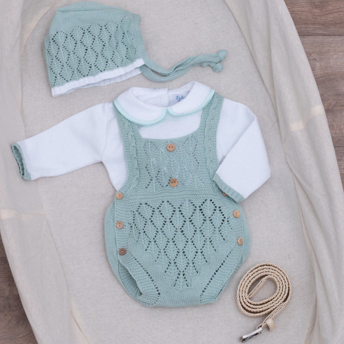 Conjunto Ranita Perlé Verde