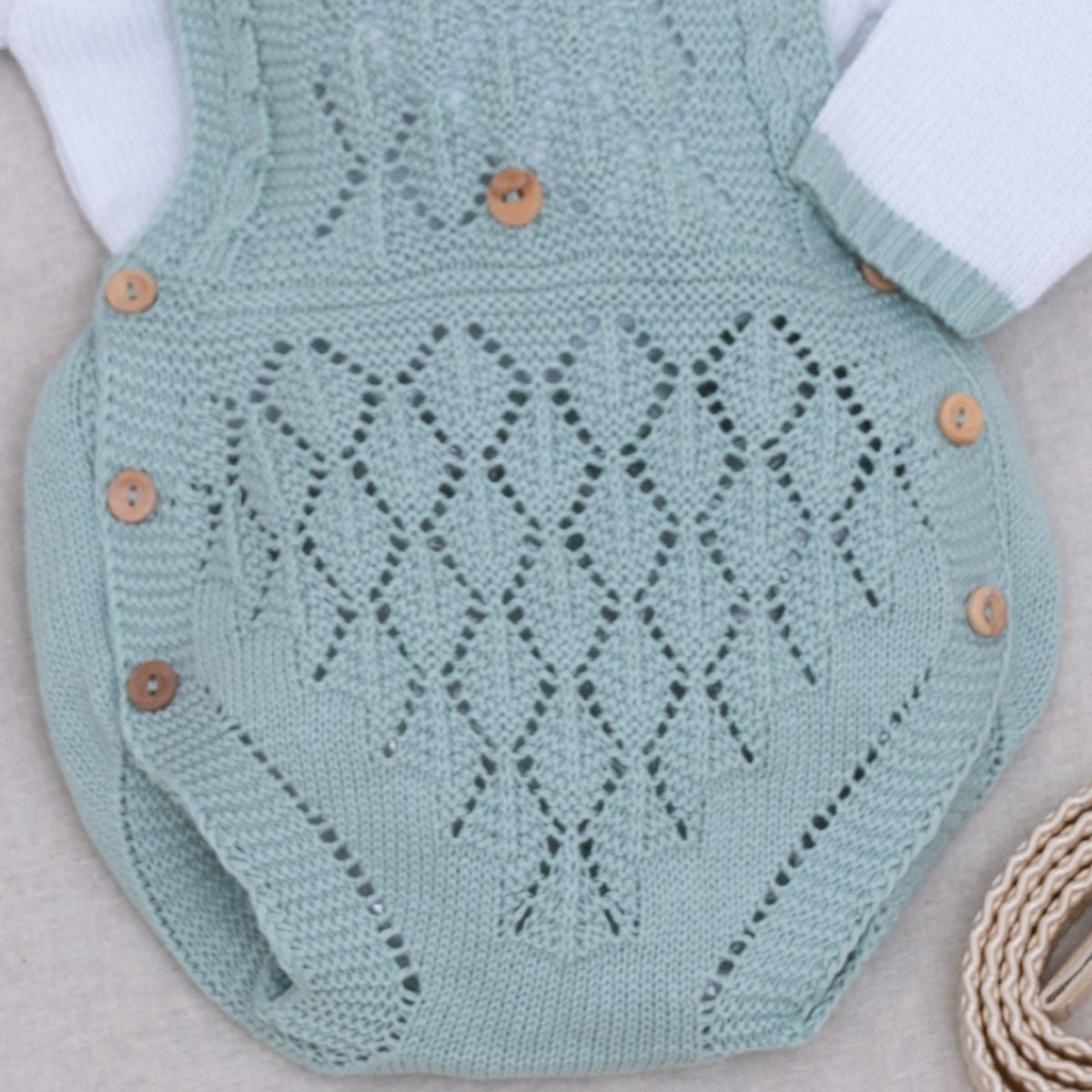 Conjunto Ranita Perlé Verde