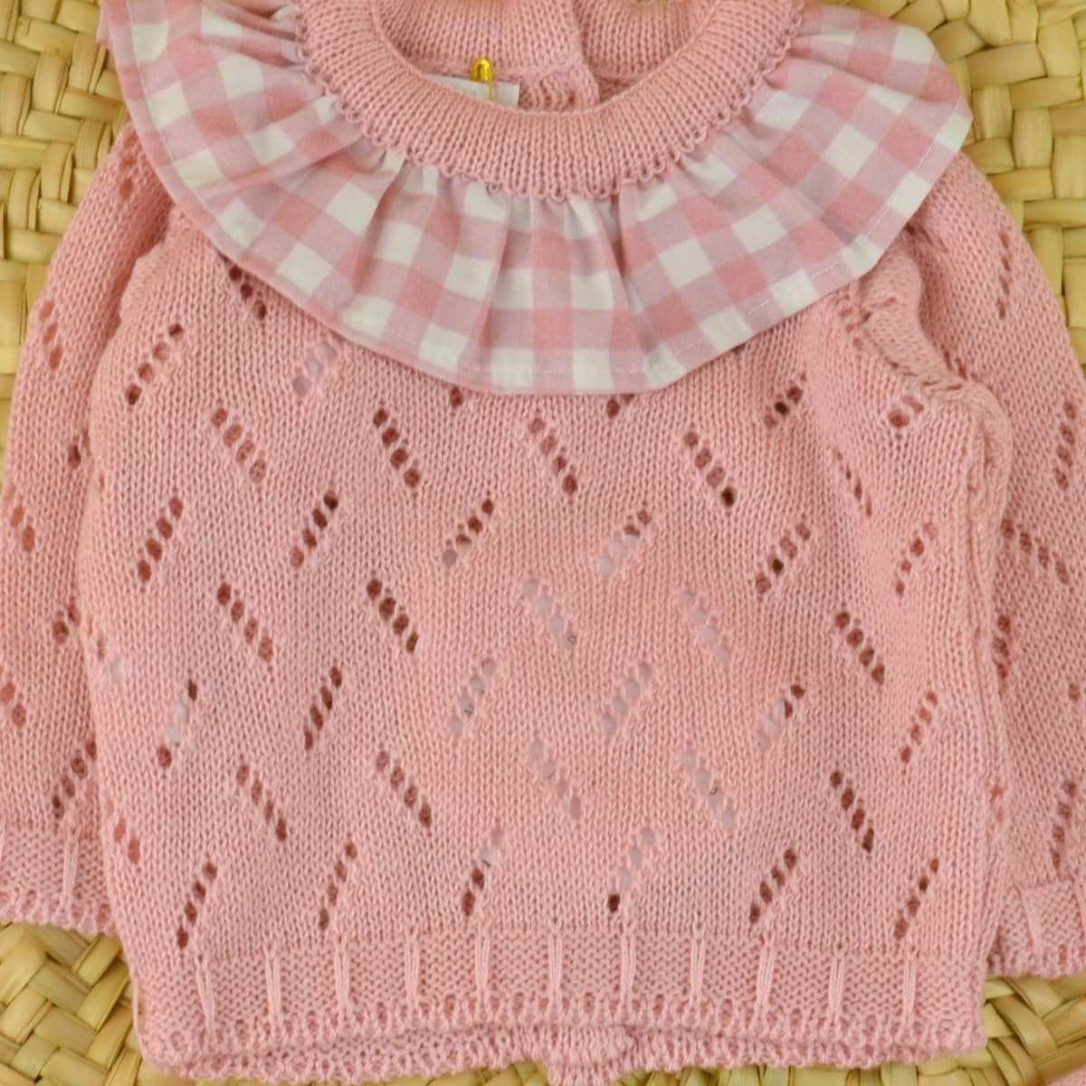 Conjunto Perlé Vichy