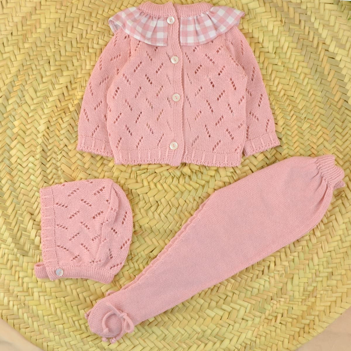 Conjunto Perlé Vichy