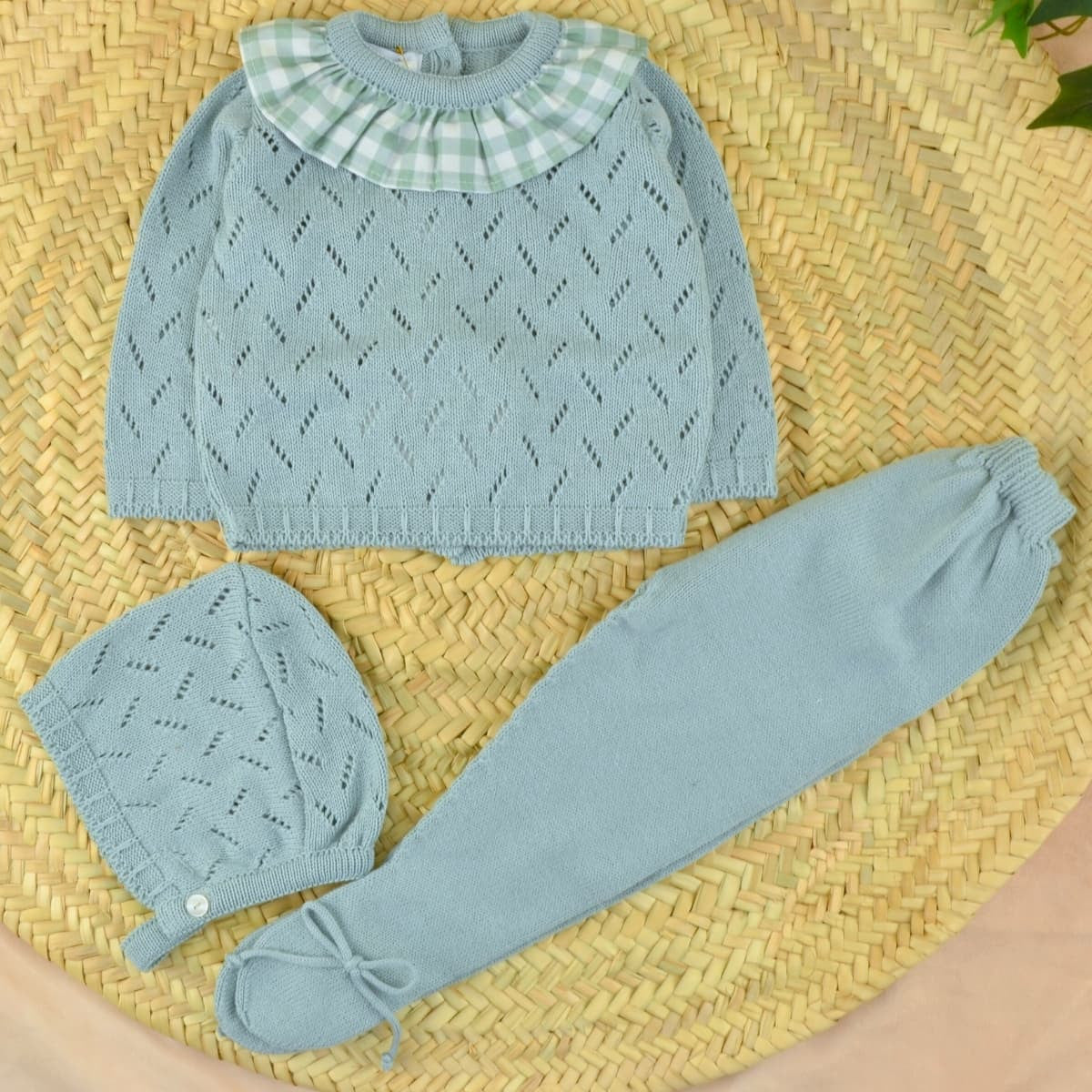 Conjunto Perlé Vichy