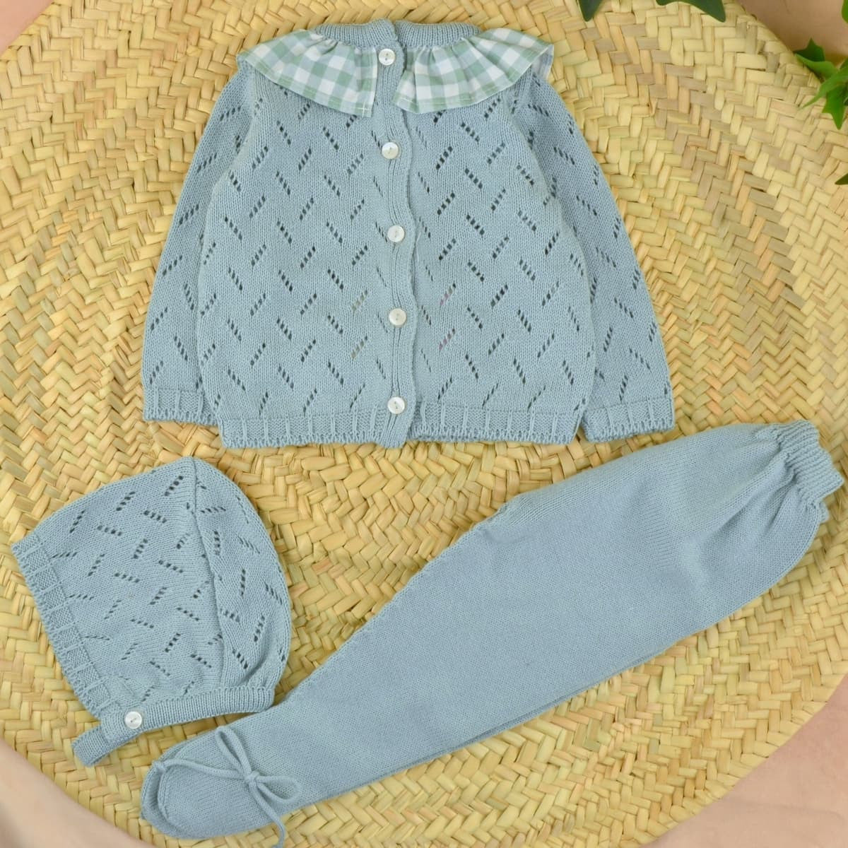 Conjunto Perlé Vichy