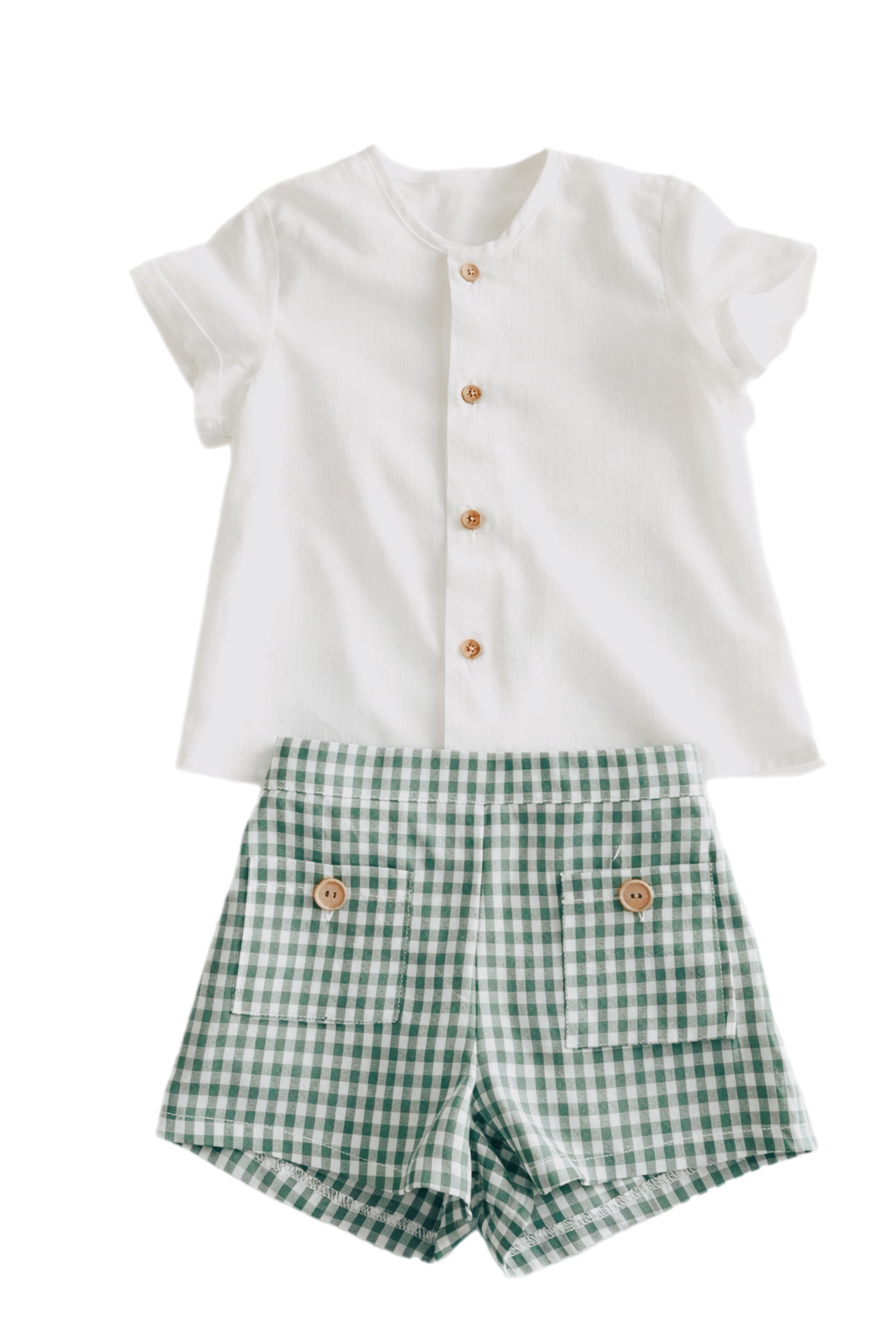 Conjunto niño Vichy Verde