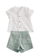 Conjunto niño Vichy Verde