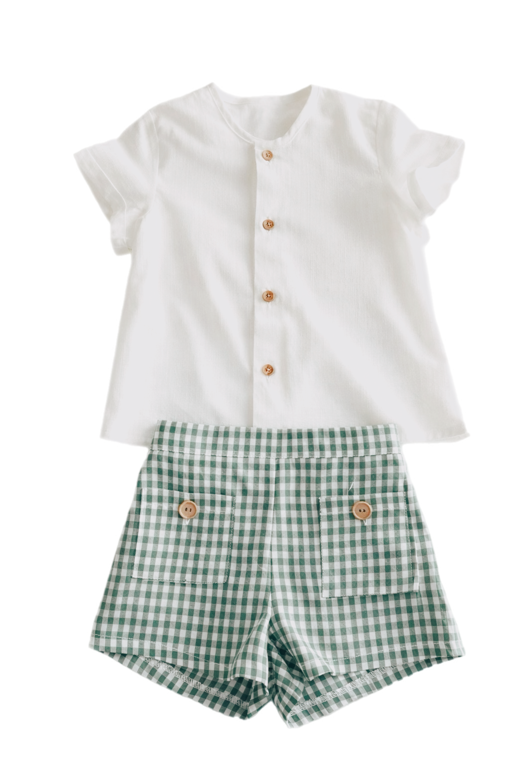 Conjunto niño Vichy Verde