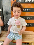 Conjunto niño Vichy Verde