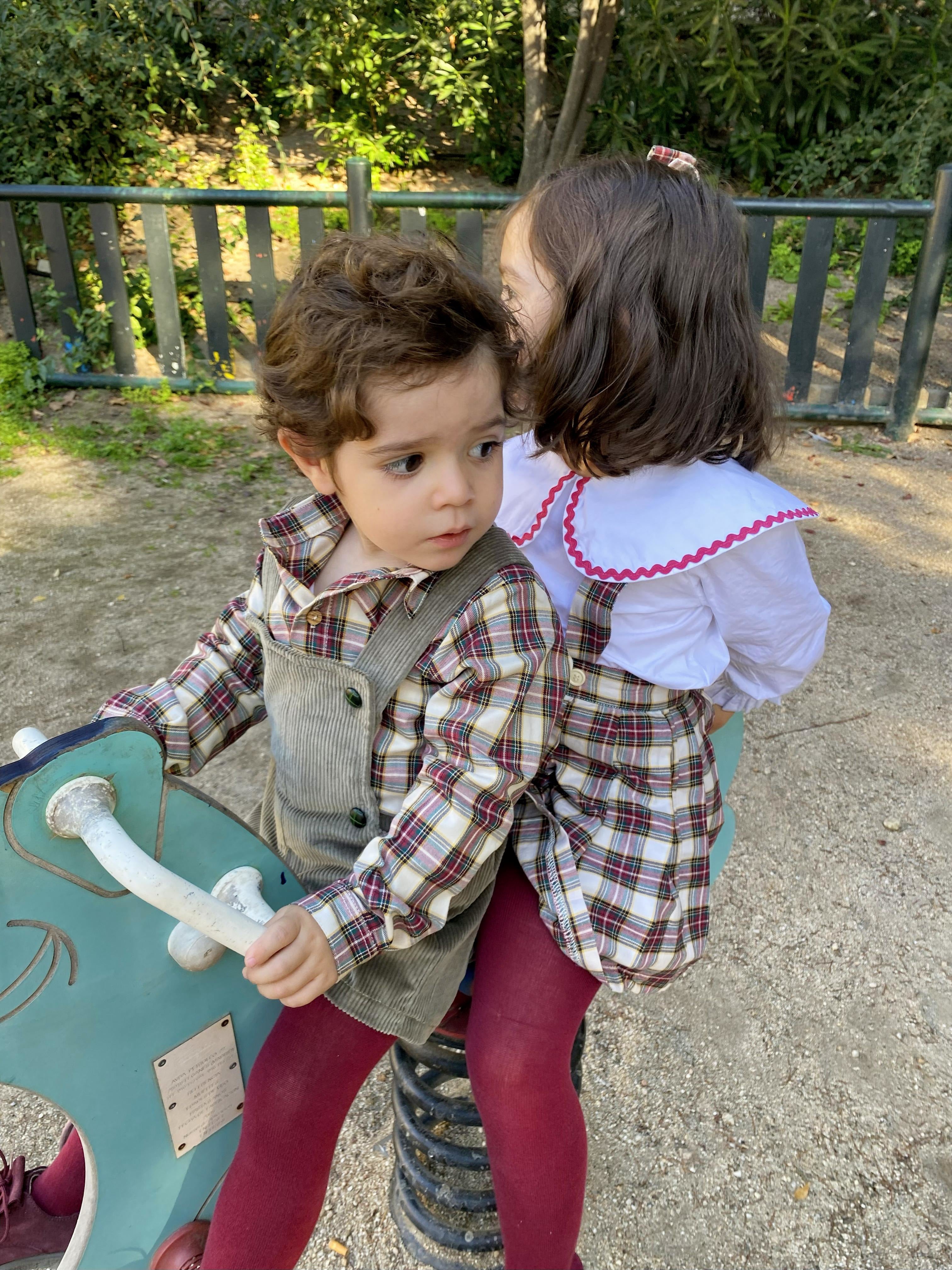 Camisa niño tartán