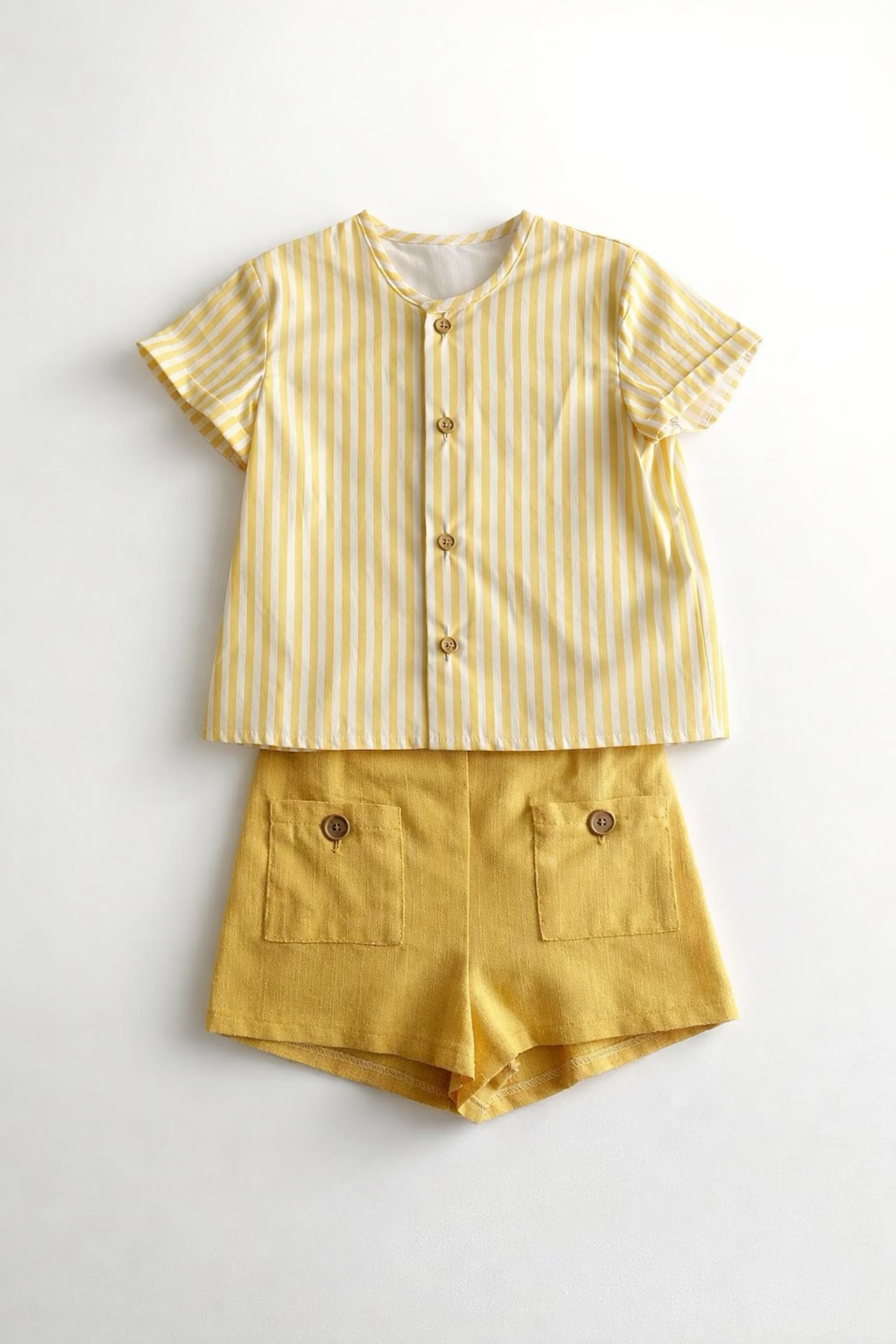 Conjunto niño Rayas Vainilla