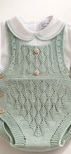 Conjunto Ranita Perlé Verde