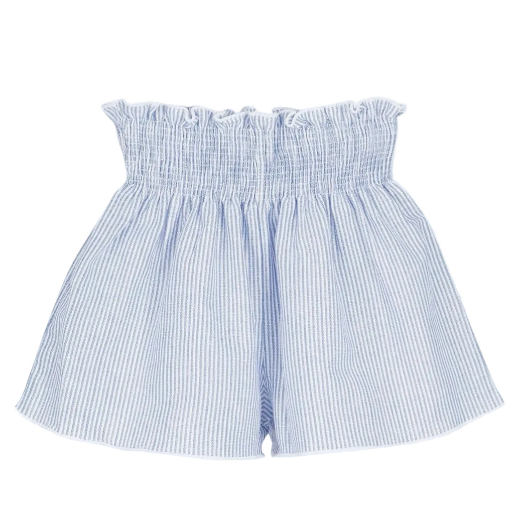 Conjunto niña Bermudas a Rayas Azules
