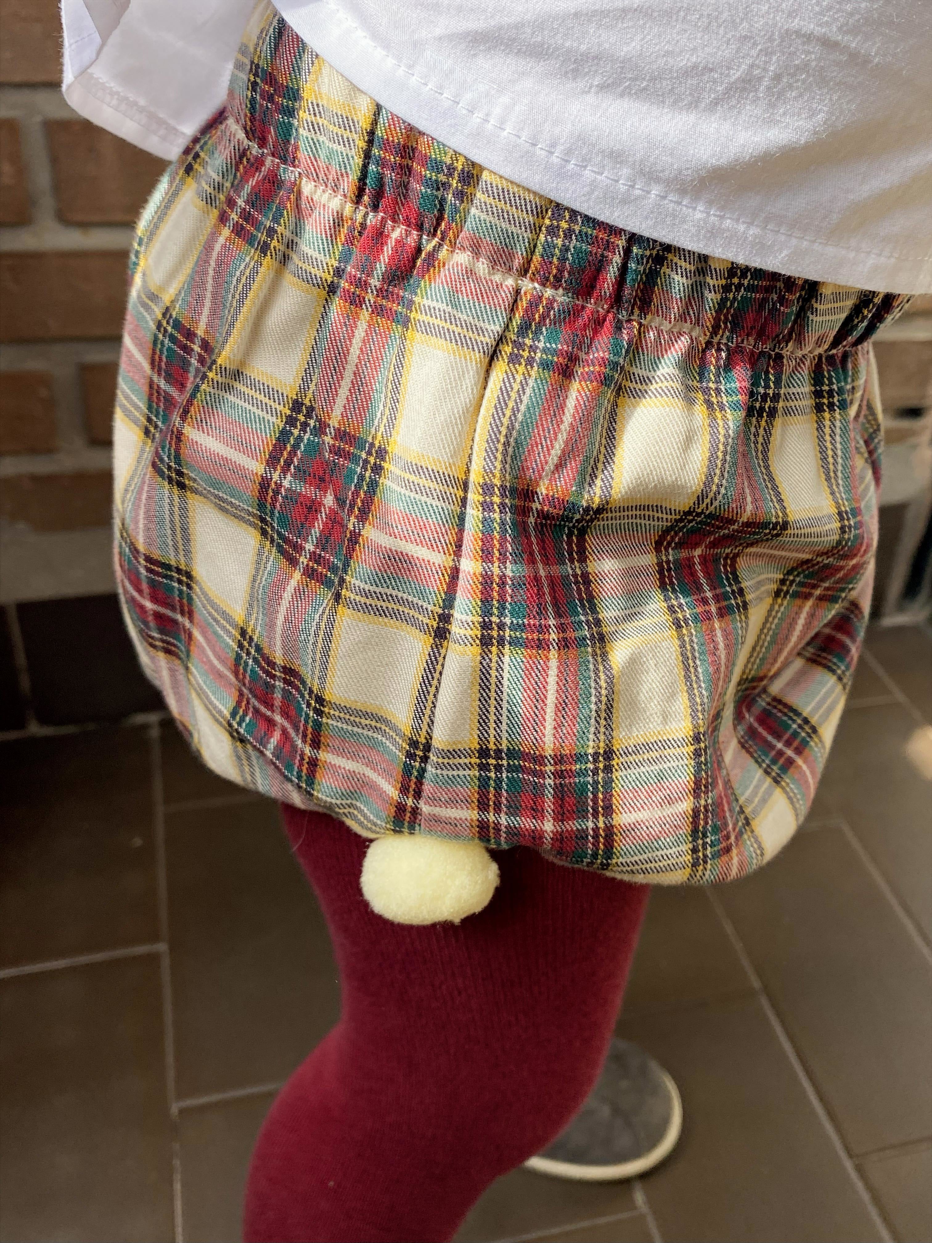 Cubre Pañal tartán