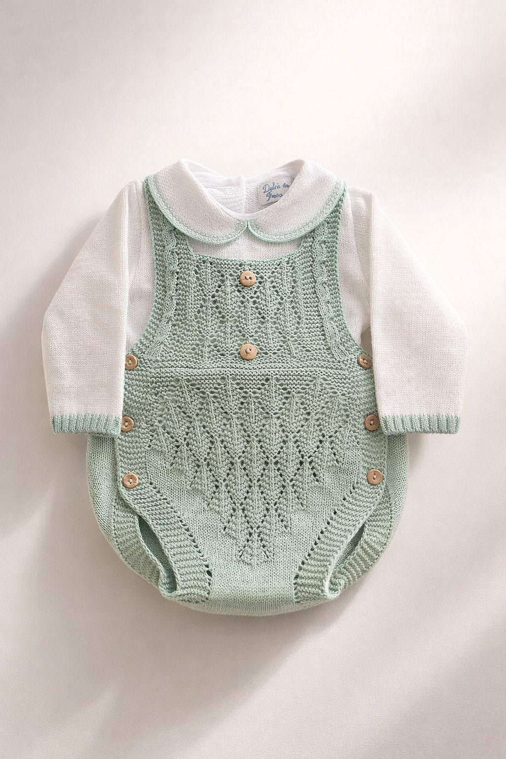 Conjunto Ranita Perlé Verde