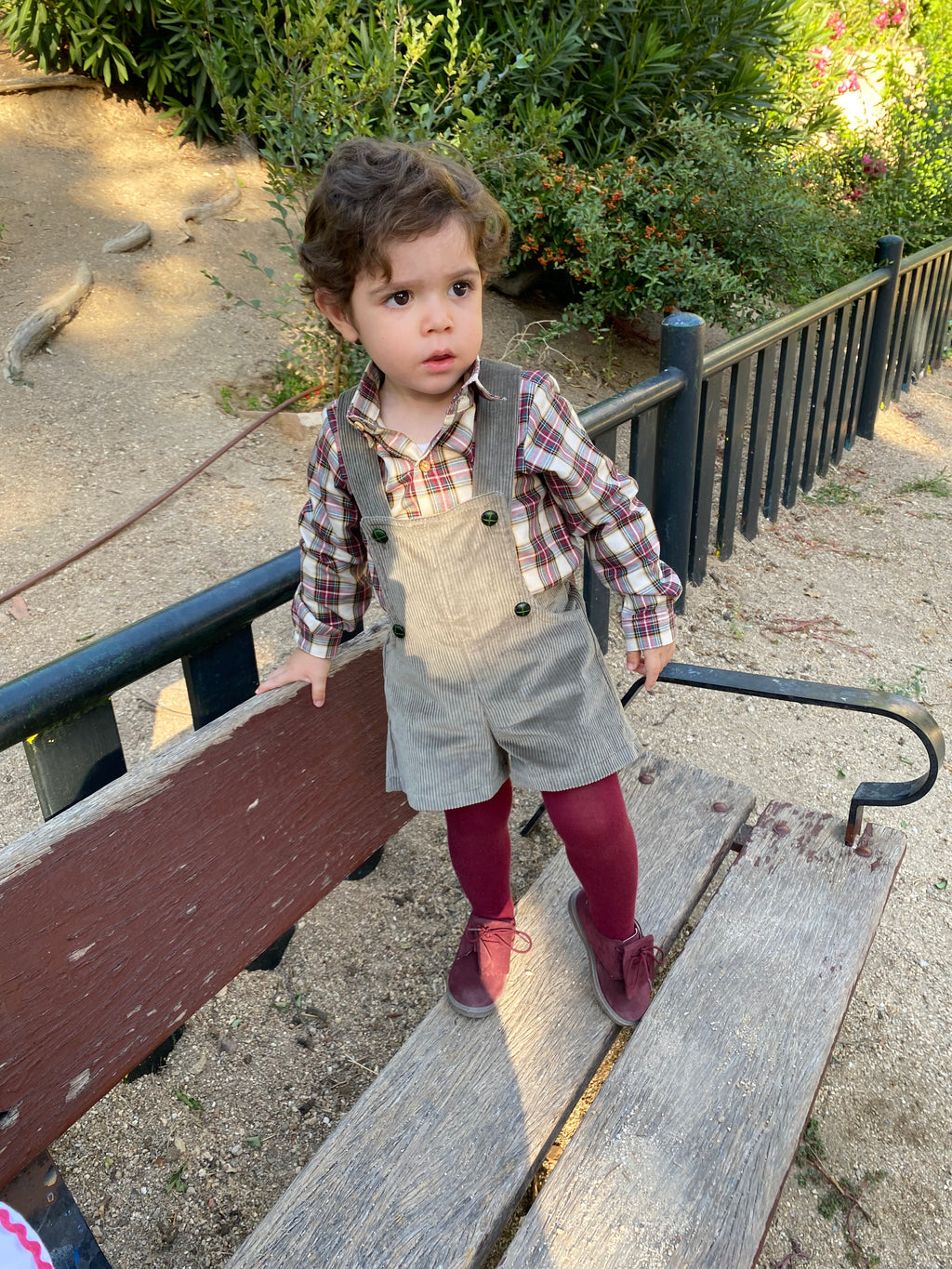 Camisa niño tartán