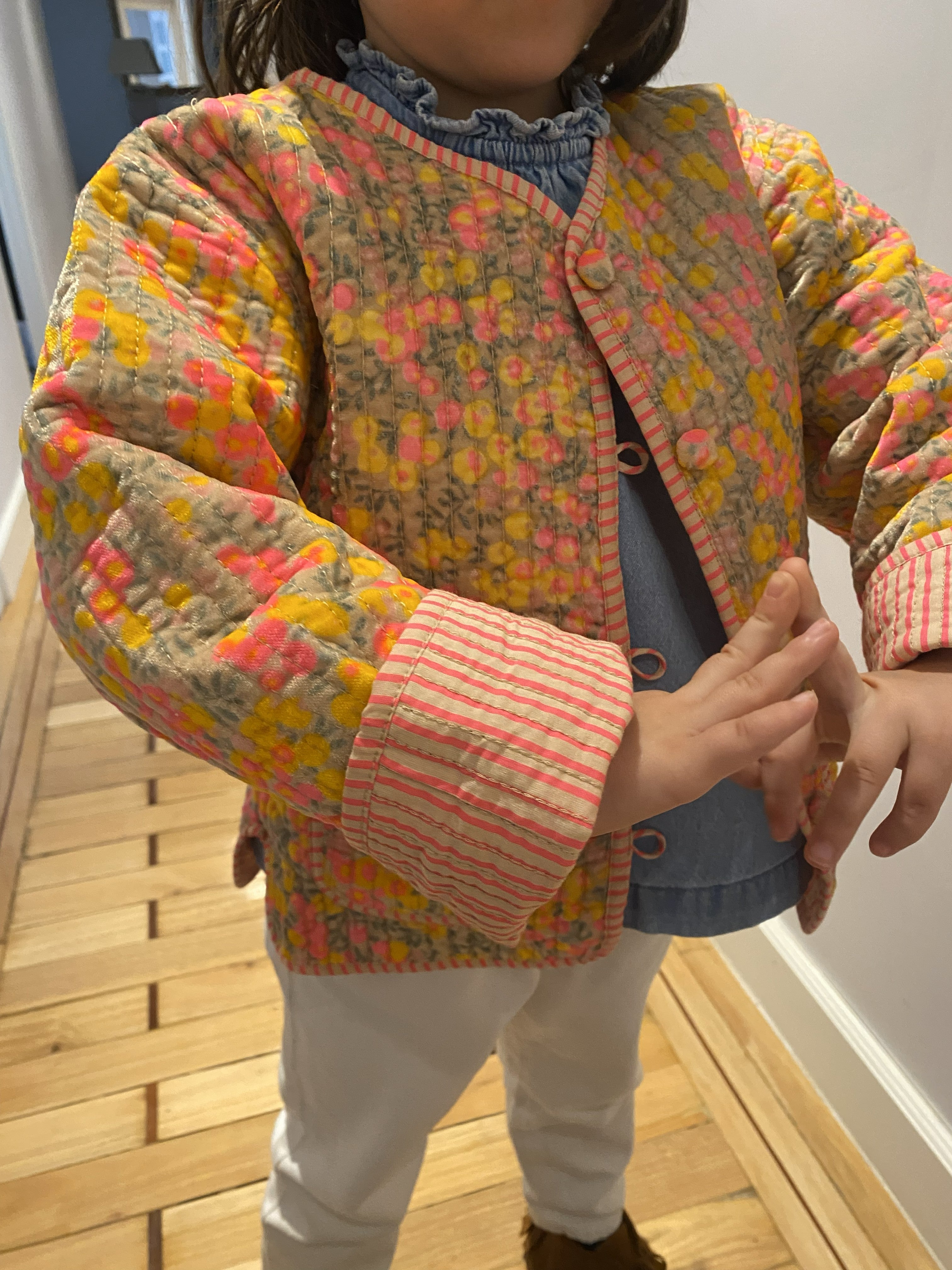 Chaqueta reversible niña