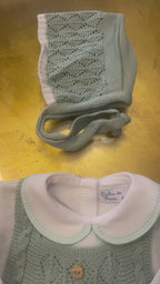 Conjunto Ranita Perlé Verde