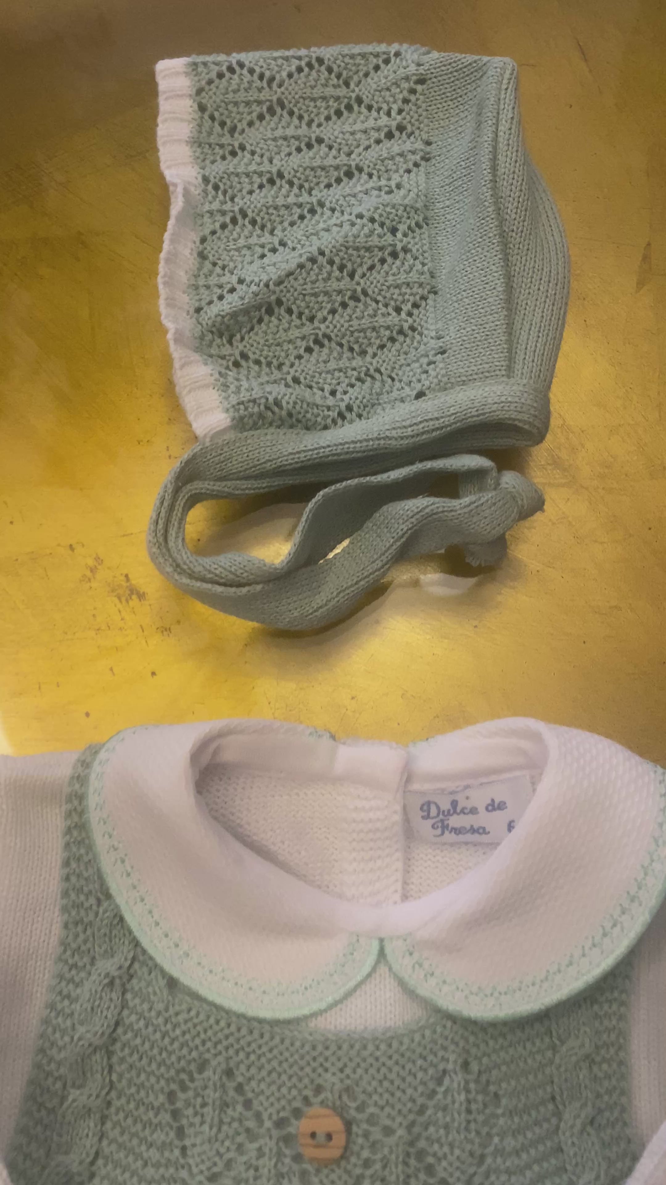 Conjunto Ranita Perlé Verde
